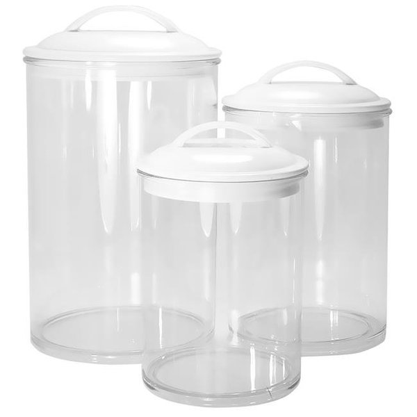 Reston Lloyd Reston Lloyd 11130 6pc Acrylic Canister Set  White 11130